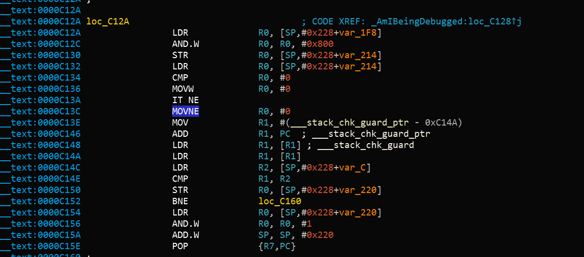 Código do sysctl modificado
